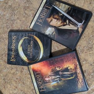 Lord of the rings and Hobbit 3 film collection